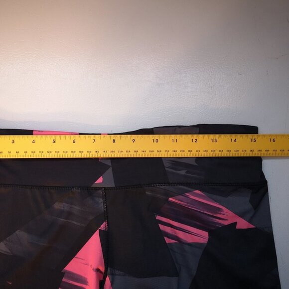 Avia Black Grey & Pink Ladies Size Large Elastic Waist Active Shorts - Picture 4 of 6